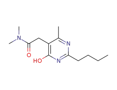 (2-(2-n-butyl-4-hydroxy-6-methyl-pyrimidin-5-yl)-N,N-dimethylacetamide)
