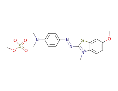 2-[[(4-Dimethylamino)phenyl]azo]-6-methoxy-3-methylbenzothiazol-3-ium methylsulfate